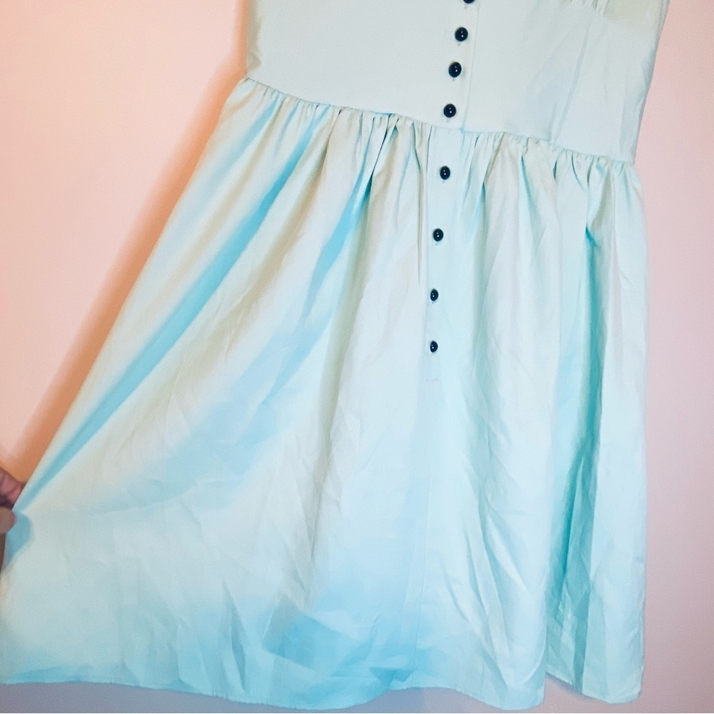 NWT Retro Vintage Inspired Chic Mint Green Sleeveless Midi Dress - Picture 5 of 11